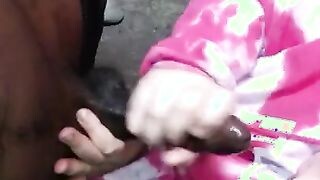 Fiatal tini barinő csoki kukit szop