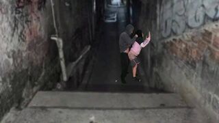 Néger szajha keményen megrakva a favela domb urával a funk tánc után